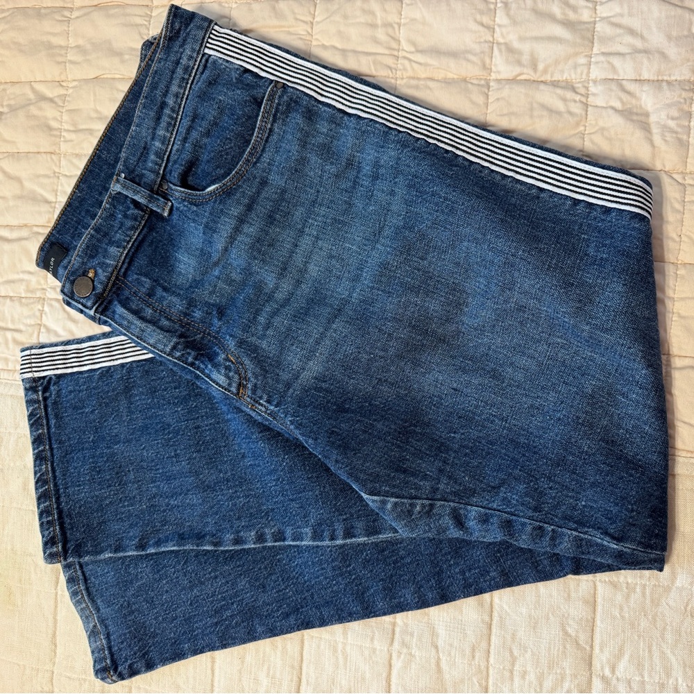 Ann Taylor The Girlfriend Jeans with side stripes - Size 12